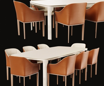 意大利TRUSSARDI现代长方形餐桌椅-ID:427229885