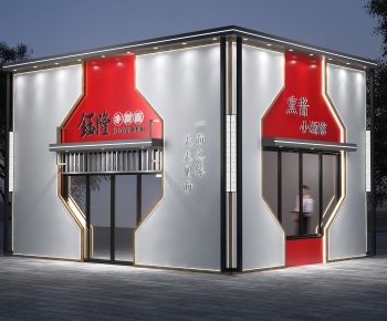 Modern New Chinese Style Facade Element-ID:121932031
