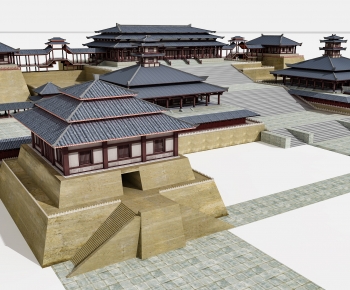 中式宫殿建筑外观-ID:539983999