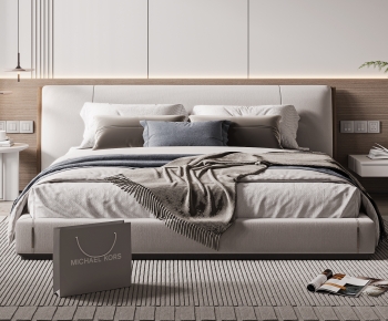 Modern Double Bed-ID:888179067