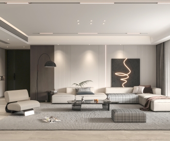 Modern A Living Room-ID:933698892