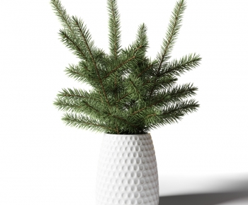 Modern Potted Green Plant-ID:484066965