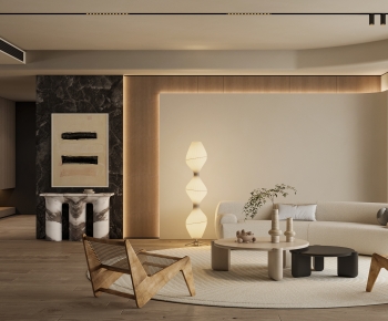 Wabi-sabi Style A Living Room-ID:285101898