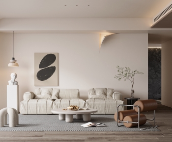 Wabi-sabi Style A Living Room-ID:845329056