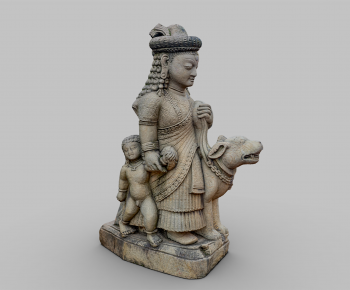 中式佛像雕塑-ID:698822984