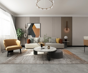 Modern A Living Room-ID:772824058