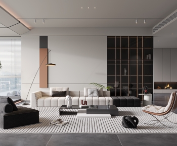 Modern A Living Room-ID:725990068