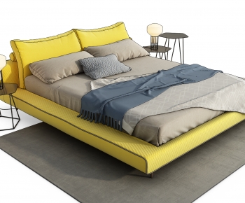 Modern Double Bed-ID:138093951