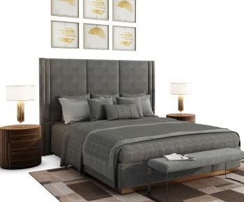 Modern Double Bed-ID:462599992