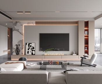 Modern A Living Room-ID:630765911