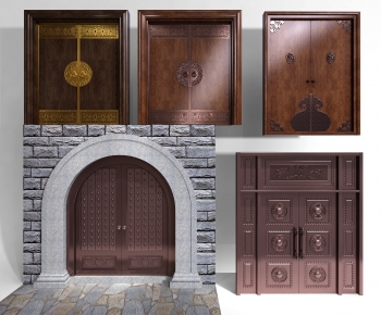 Chinese Style Double Door-ID:831569915