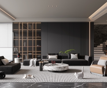 Modern A Living Room-ID:519542936
