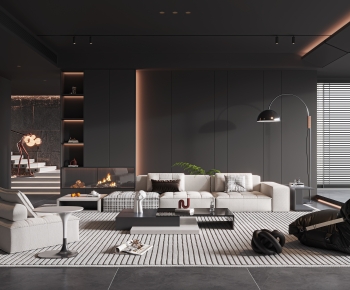 Modern A Living Room-ID:524782903