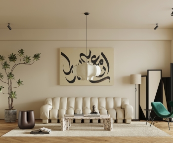 Wabi-sabi Style A Living Room-ID:417696953