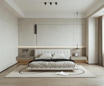 Modern Wabi-sabi Style Bedroom-ID:975611938