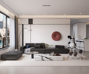 Modern A Living Room-ID:254225978