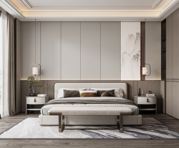 New Chinese Style Bedroom-ID:682796006