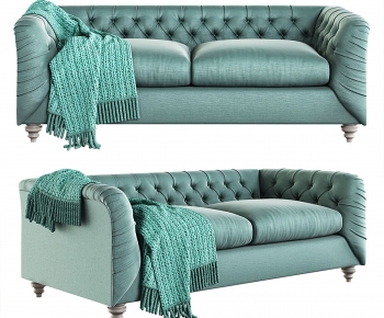 Simple European Style A Sofa For Two-ID:511739386