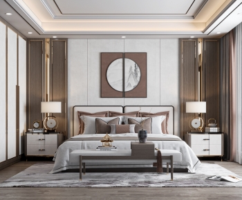 New Chinese Style Bedroom-ID:451811089