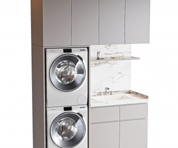 Modern Laundry Cabinet-ID:472330092