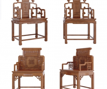 中式实木太师椅-ID:598949911