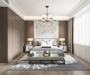 New Chinese Style Bedroom-ID:519958973