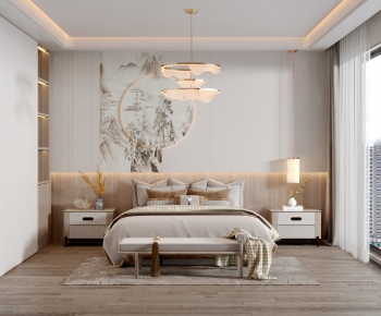 New Chinese Style Bedroom-ID:755733016