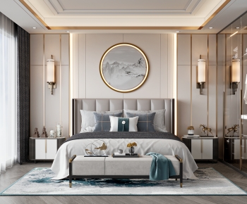 New Chinese Style Bedroom-ID:594614985
