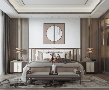 New Chinese Style Bedroom-ID:569411995