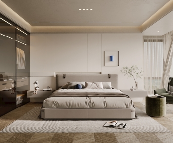Modern Wabi-sabi Style Bedroom-ID:616338977