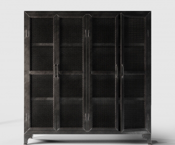 Industrial Style Side Cabinet-ID:607856041