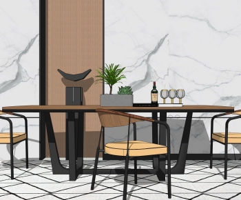 Modern Dining Table And Chairs-ID:250675926