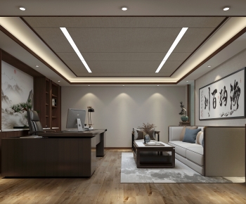 New Chinese Style Manager's Office-ID:598994977