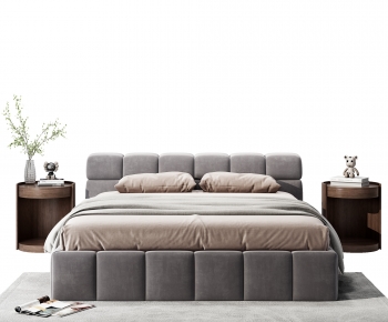 Modern Double Bed-ID:685221917