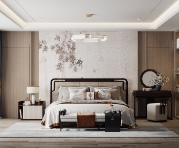 New Chinese Style Bedroom-ID:202769043