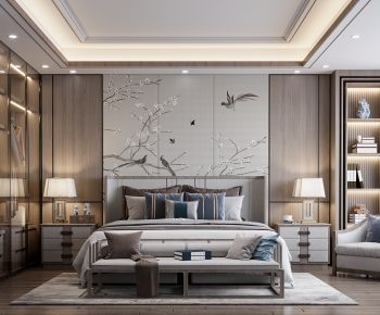 New Chinese Style Bedroom-ID:324789054