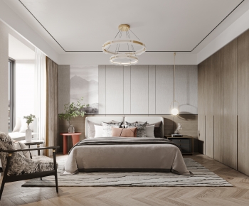 New Chinese Style Bedroom-ID:640931112