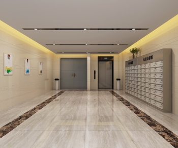 Modern Office Elevator Hall-ID:416450982