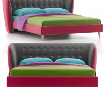 Modern Double Bed-ID:668087966