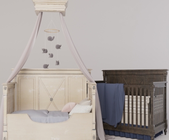 法式婴儿床-ID:687390099