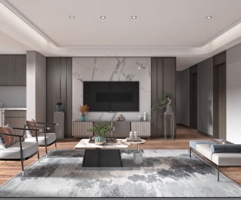 New Chinese Style A Living Room-ID:175460109