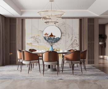 New Chinese Style Dining Room-ID:634551051