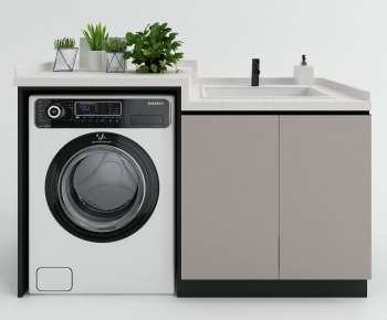 Modern Laundry Cabinet-ID:895236028