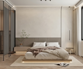 Wabi-sabi Style Bedroom-ID:973097096