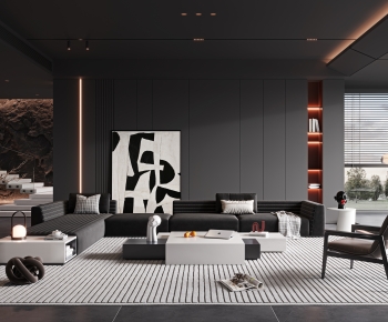 Modern A Living Room-ID:352416992