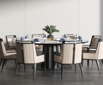 New Chinese Style Dining Table And Chairs-ID:655891904