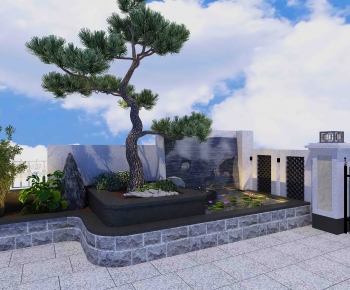 New Chinese Style Courtyard/landscape-ID:938422923