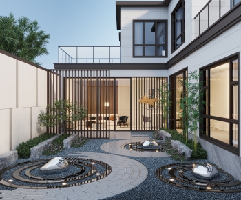 New Chinese Style Courtyard/landscape-ID:286412958