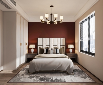 New Chinese Style Bedroom-ID:711059647