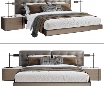 Modern Double Bed-ID:557743077